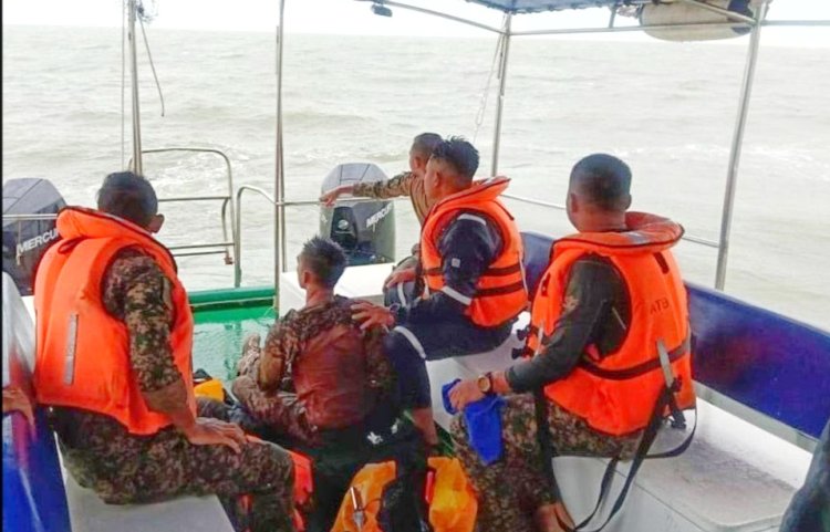 Tujuh anggota tentera karam berjaya diselamatkan