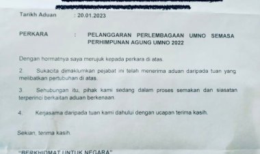 Tiada pemilihan 'top 2' UMNO: RoS sedang adakan siasatan terperinci