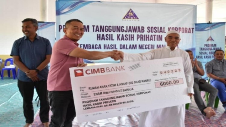 LHDN sampaikan sumbangan kepada Rumah Anak-anak Yatim dan Asnaf Kampung Silad
