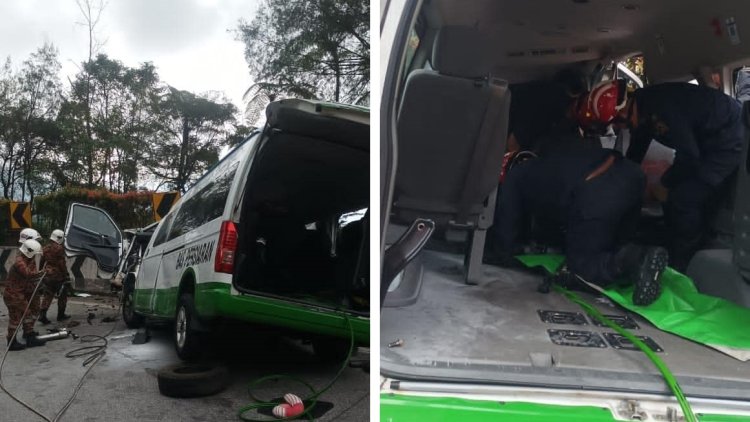 Enam maut nahas van persiaran di Genting Highlands