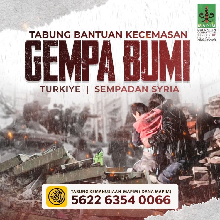 MAPIM sumbang RM4 juta kepada tabung gempa Turkiye, Syria