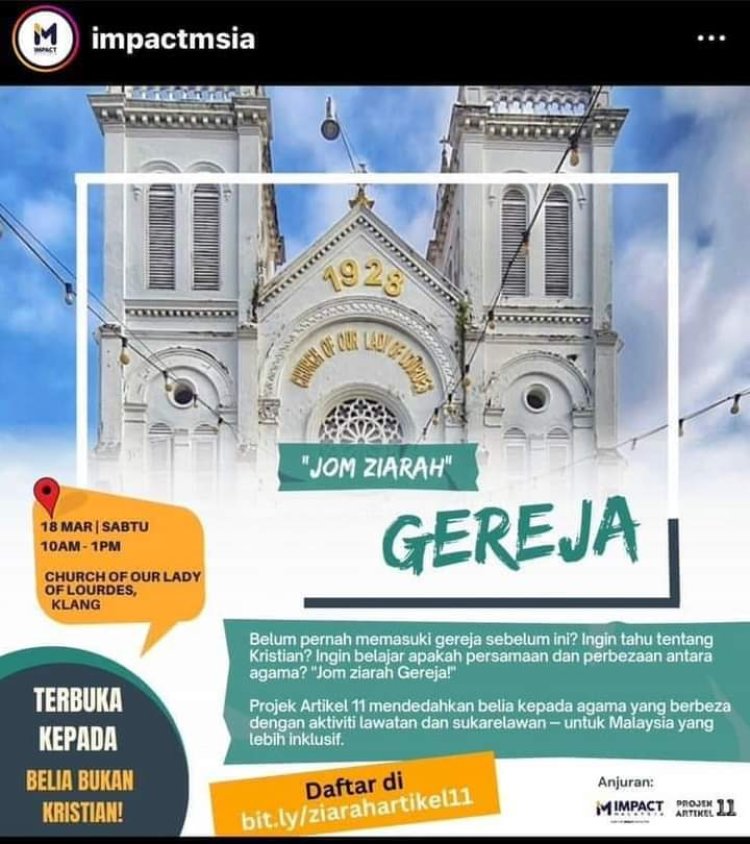 UMNO gesa program Jom Ziarah Gereja di Klang Sabtu ini dibatalkan